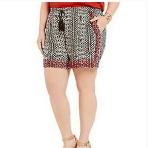 LAST CALL BEFORE GOODWILL! New! Gibson Latimer Hippy Chic Boho Flowy Shorts 2X